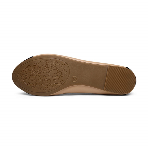 Ballet Walking Flats Shoes - NUDE BLACK - 4